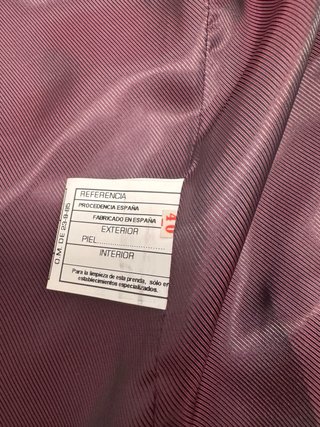 Chaqueta de piel blanda Talla XS