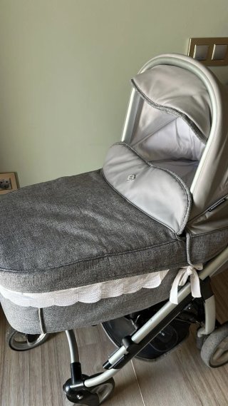 Carrito bebé 3 piezas gris