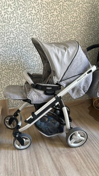 Carrito bebé 3 piezas gris