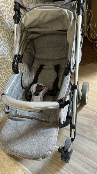 Carrito bebé 3 piezas gris