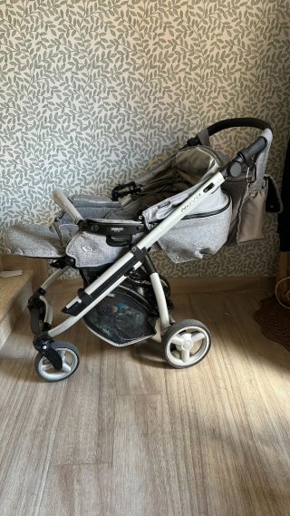 Carrito bebé 3 piezas gris