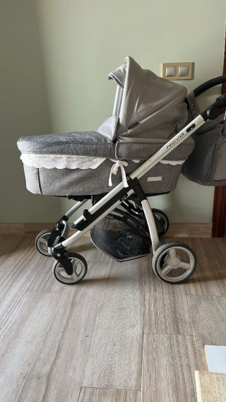 Carrito bebé 3 piezas gris