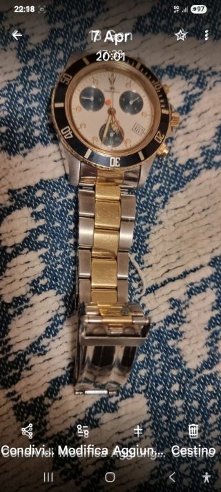 Orologio Prynceps Uomo Oro Argento