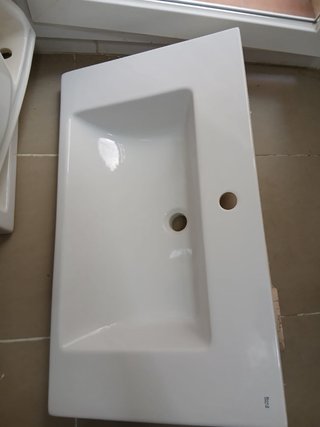 Lavabo Roca 80cm x 46cm Porcelana Blanco