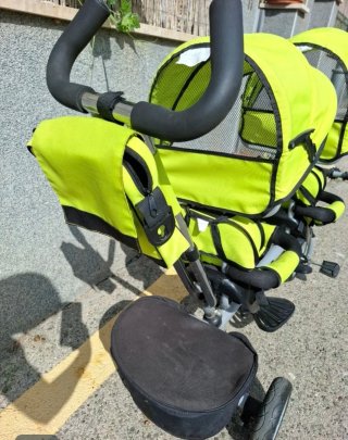 Triciclo Doble para Gemelos o Hermanos