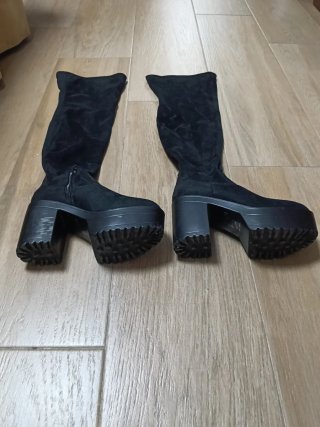 Botas altas negras plataforma