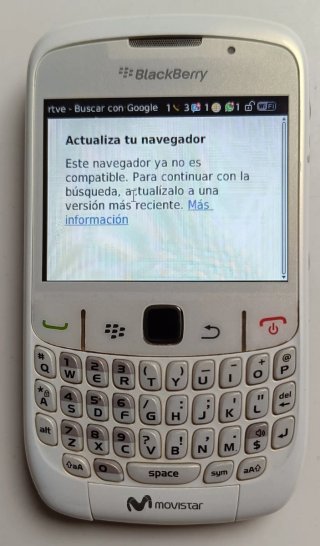 Blackberry 8520 Blanca Operativa como teléfono.