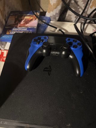 Consola PS4 Negra + Mando Azul