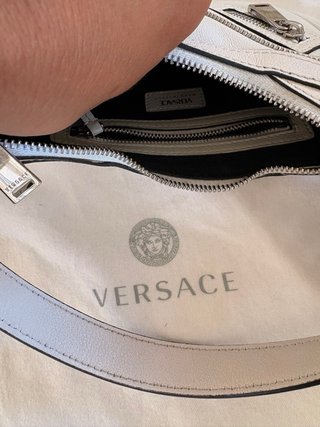 Borsa Versace Mini Repeat Bianca