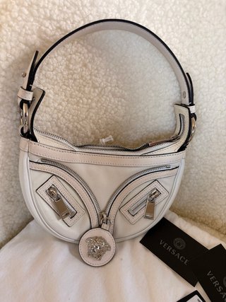 Borsa Versace Mini Repeat Bianca