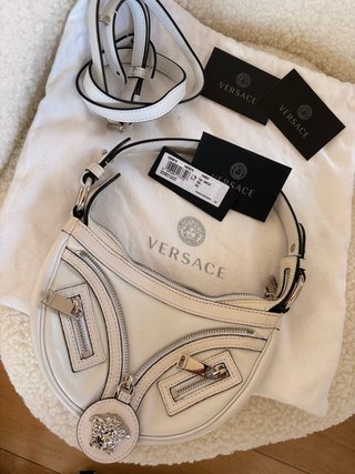 Borsa Versace Mini Repeat Bianca