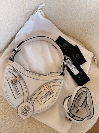 Borsa Versace Mini Repeat Bianca