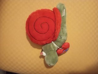 Peluche vintage lumaca mordillo