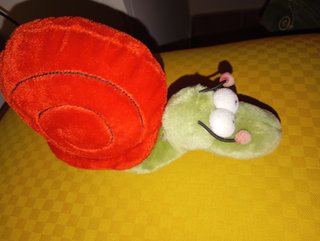 Peluche vintage lumaca mordillo