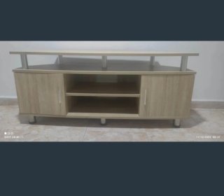 Mueble TV madera y metal