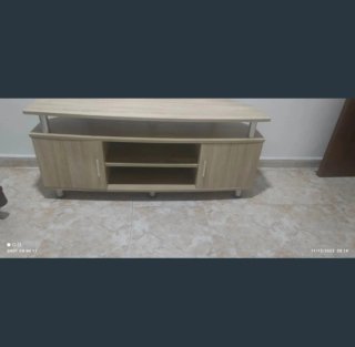 Mueble TV madera y metal
