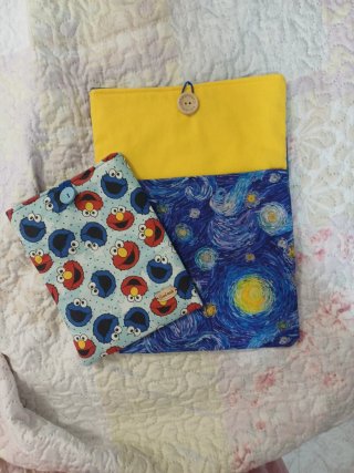 Fundas protectoras tela Starry Night y Elmo