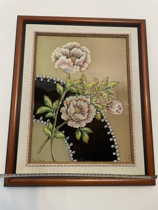 Cuadros de flores en relieve