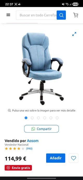 Silla de oficina Vinsetto Espuma