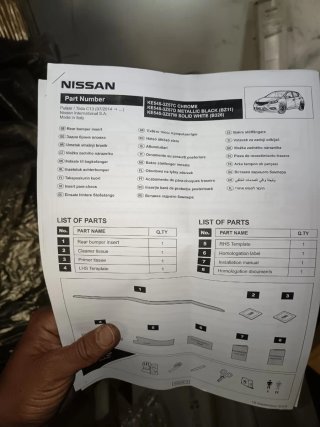 Kit Accesorios Parachoques Nissan Tiida/Pulsar