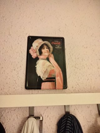 Placa Decorativa Coca-Cola Mujer Vintage
