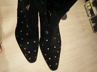 Botas Stradivarius Negras Talla 38