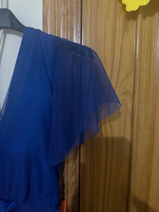 Vestido largo azul para fiesta