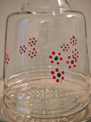 Bottiglia di vetro Fiori