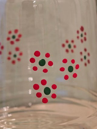 Bottiglia di vetro Fiori