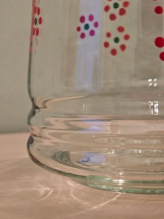 Bottiglia di vetro Fiori