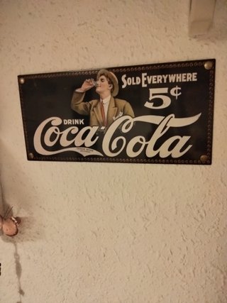 Placa Decorativa Coca-Cola 5¢