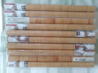 Lote 10 Rollos Vinilo Adhesivo Madera 45x200cm