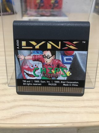 Chip's Challenge Atari Lynx Video Game Card