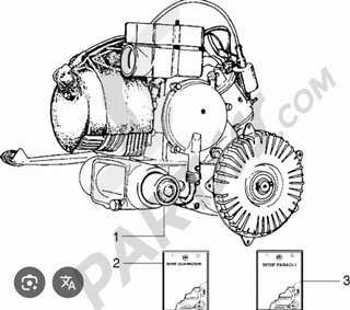 Motor Vespa 200