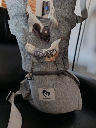 Mochila Portabebés Gris BellaBaby