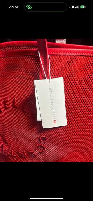 Borsa shopper rossa Stella McCartney