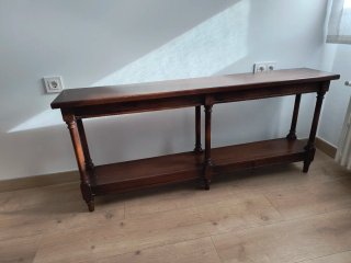 Banco de madera maciza estilo clásico