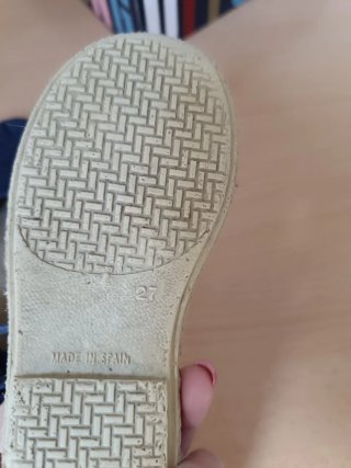 Alpargatas niña azul marino talla 27