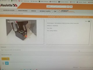 Caja mandos plataforma para máquina