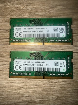 2x SK hynix 16GB DDR4 PC4-3200AA