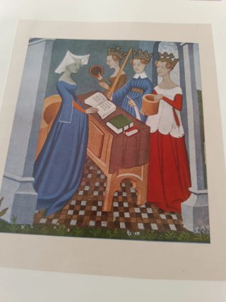 Grabado antiguo manuscrito medieval