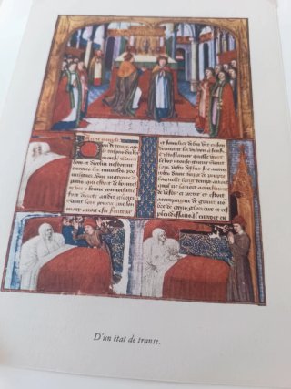 Grabado antiguo manuscrito medieval