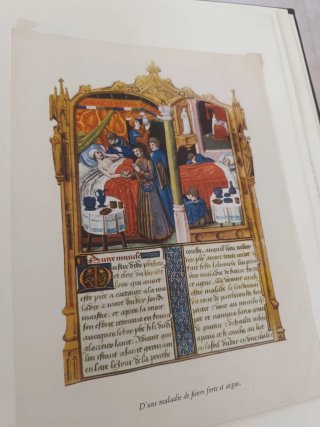 Grabado antiguo manuscrito medieval