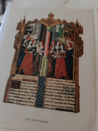 Grabado antiguo manuscrito medieval