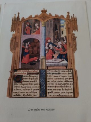 Grabado antiguo manuscrito medieval