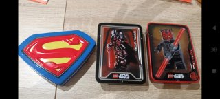 Cajas metálicas LEGO Star Wars y Superman.(VACIAS)