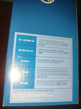 Auriculares Philips HiFi Stereo 2m