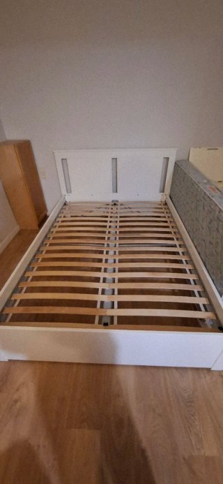 Cama Doble Ikea Songesand Blanca
