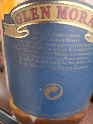 Glen Moray 12 Años Botella y Tubo