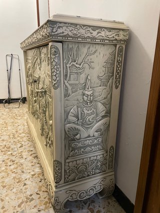 Armario bajo 2 puertas tallado